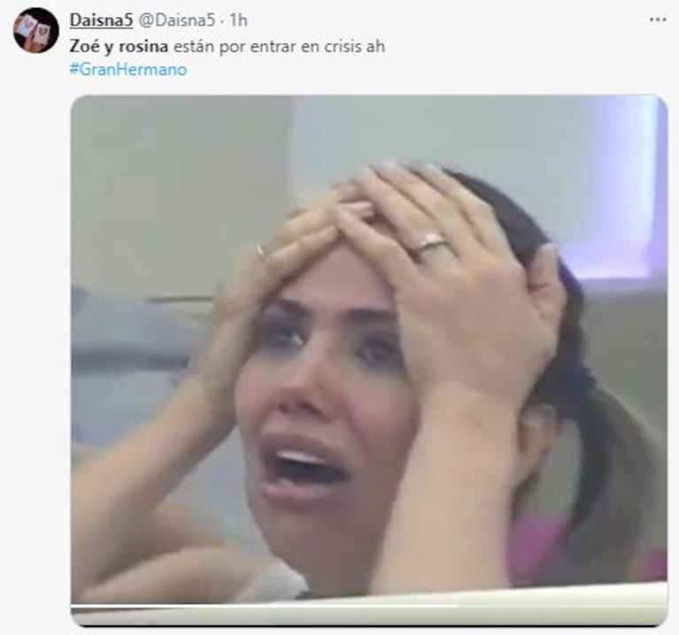 Memes de Zoe y Rosina en Gran Hermano 2023 (Foto: Twitter /X)