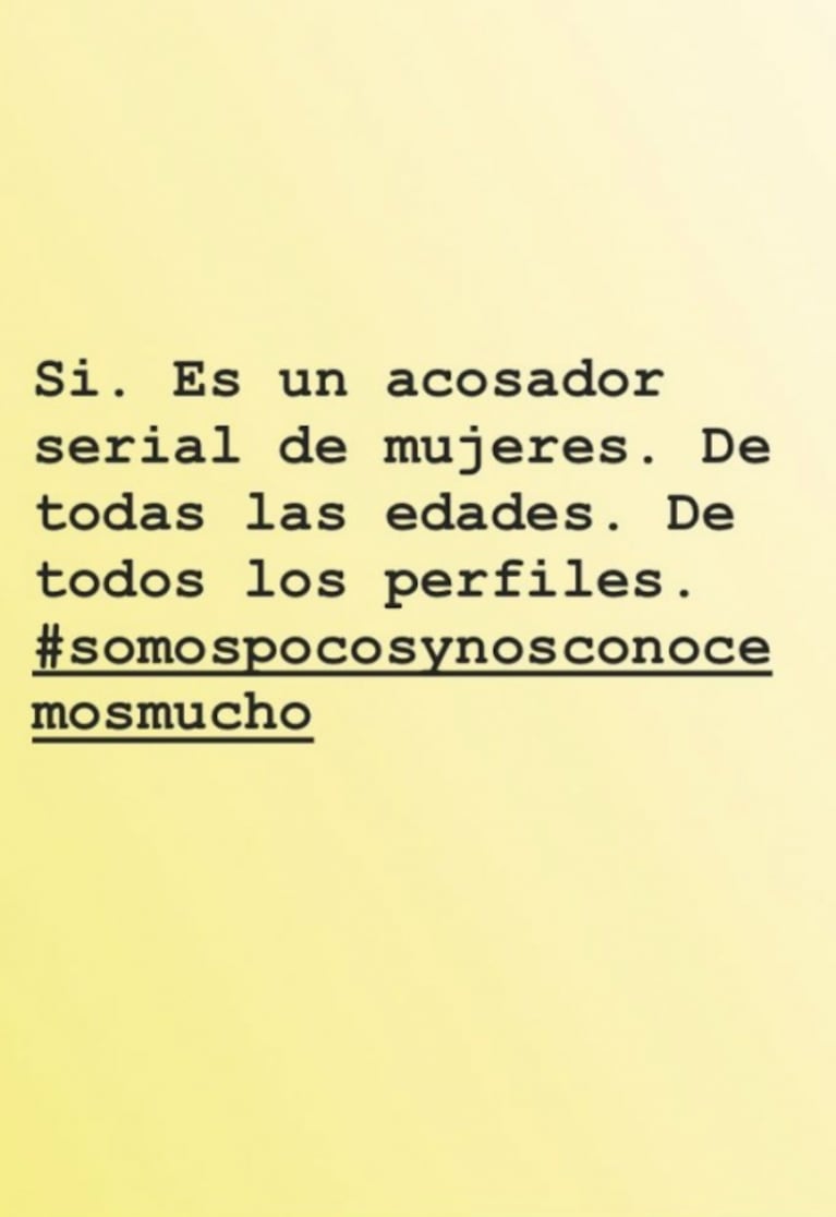 Mercedes Funes twitteó sobre un actor "acosador serial de mujeres": la reacción de Gianola cuando le preguntaron si era para él