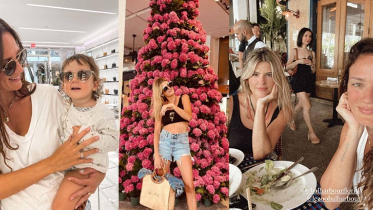 Mery del Cerro y Paula Chaves aterrizaron en Miami.