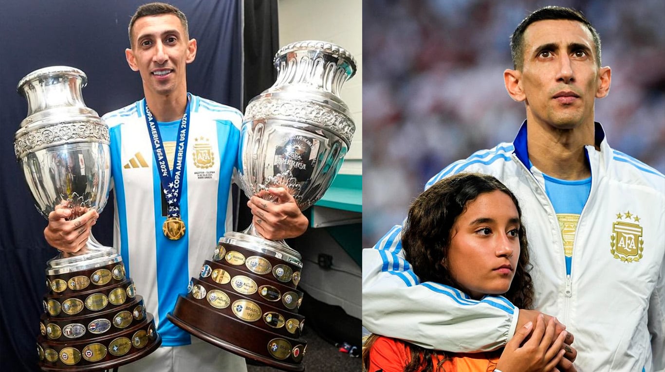 Mía, la hija de Ángel Di María, le dedicó una emotiva carta por despedirse del fútbol tras la Copa América.