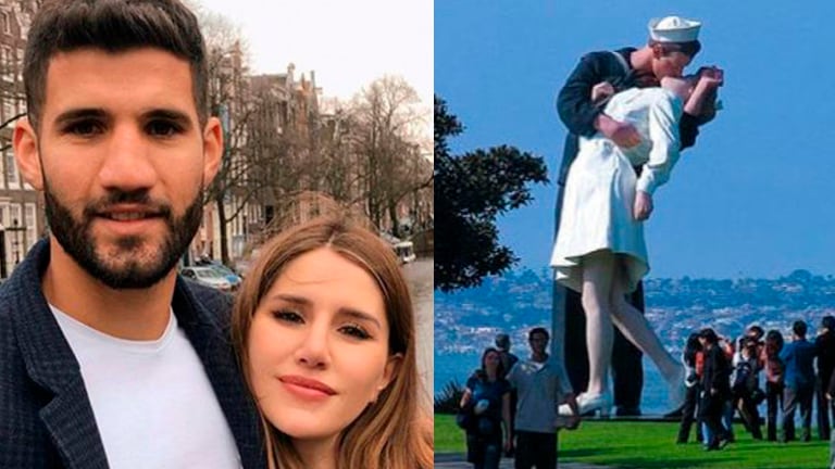 Mica Tinelli y Licha López quisieron recrear la pose de una célebre estatua pero fallaron