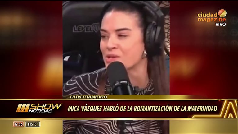 Mica Vázquez en Luzu Tv.