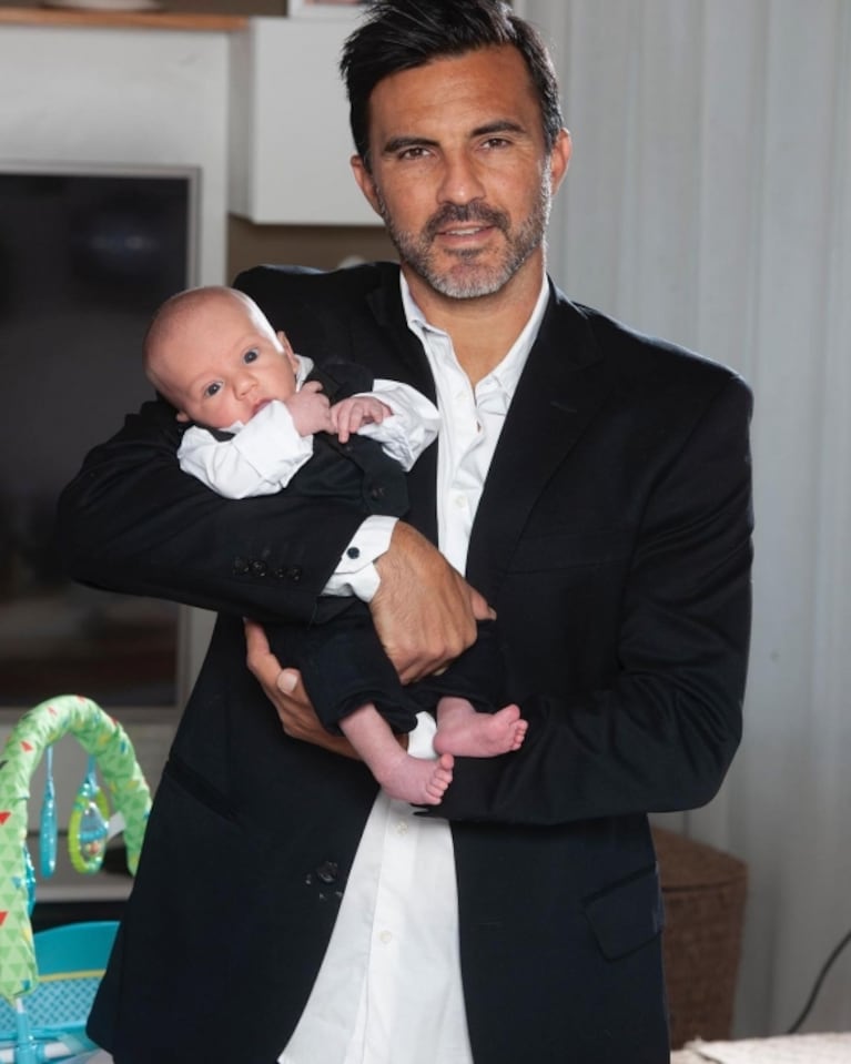 Mica Viciconte compartió el álbum íntimo de Fabián Cubero como papá de Luca: "Tenemos una familia hermosa"
