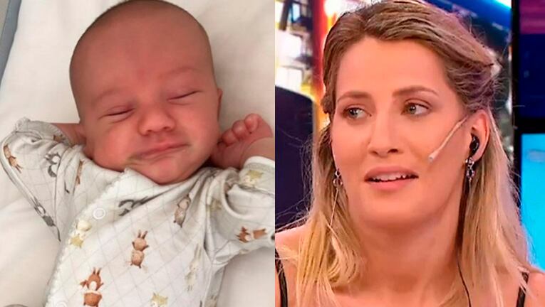 Mica Viciconte contó que se asustó cuando su hijo Luca durmió de corrido por primera vez.