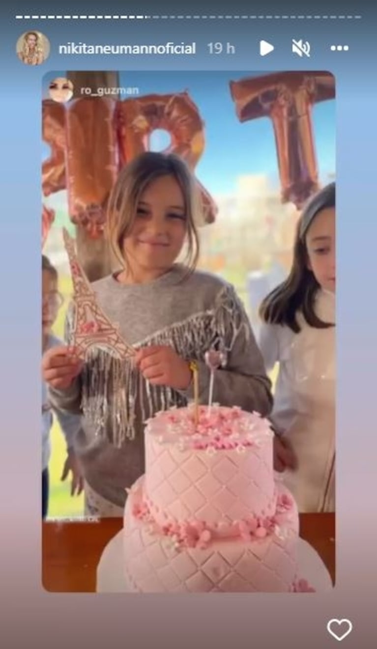 Mica Viciconte habló de su torta casera para Sienna, tras el súper pastel de Nicole Neumann: "La hicimos con Fabi"