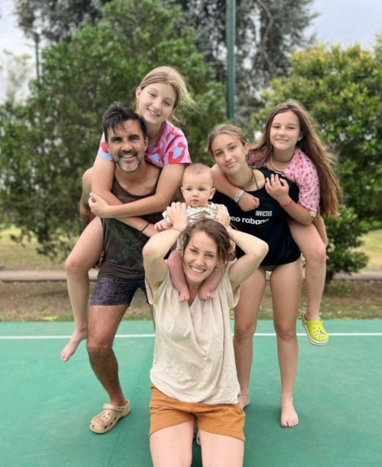 Mica Viciconte le festejó el cumpleaños a Fabián Cubero en familia: las fotos