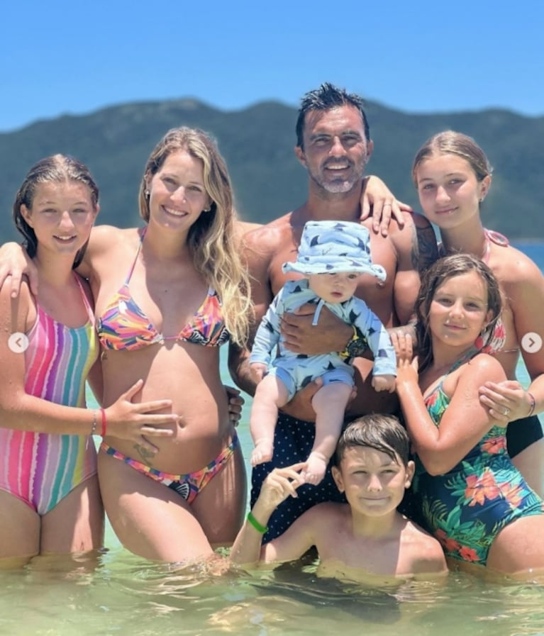 Mica Viciconte le festejó el cumpleaños a Fabián Cubero en familia: las fotos