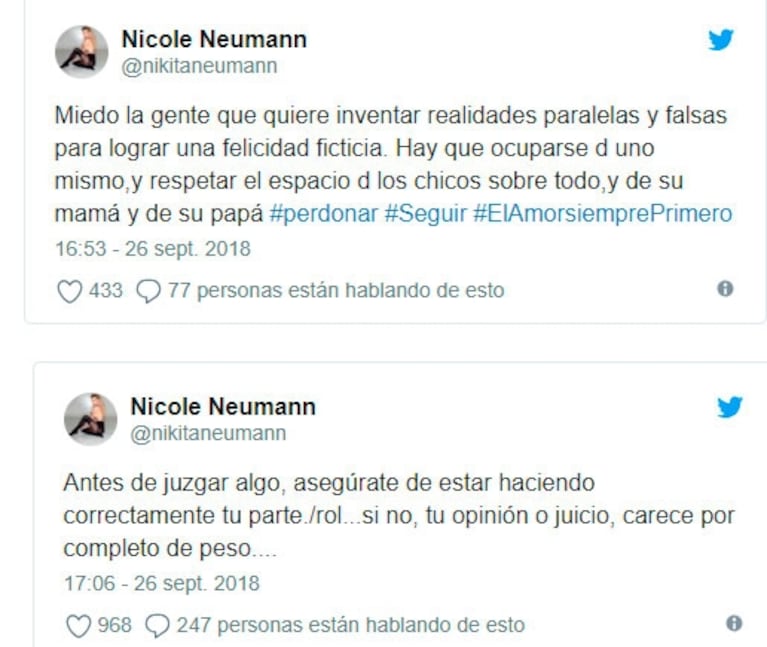 Mica Viciconte se cansó de Nicole Neumann: "Es insoportable; por qué no muestra los mensajes que me insulta"