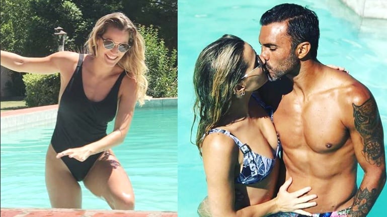 Mica Viciconte y una divertida foto de Fabián Cubero con peluca (Fotos: Instagram)