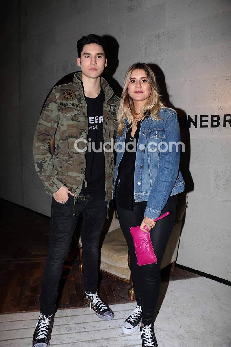 Mica y Francisco Tinelli en la apertura de Ginebra Hommes. Foto: Movilpress-Ciudad.com.