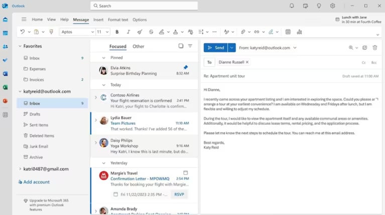 Microsoft informó desde cuando dejará de admitir la autenticación básica en cuentas personales de Outlook 