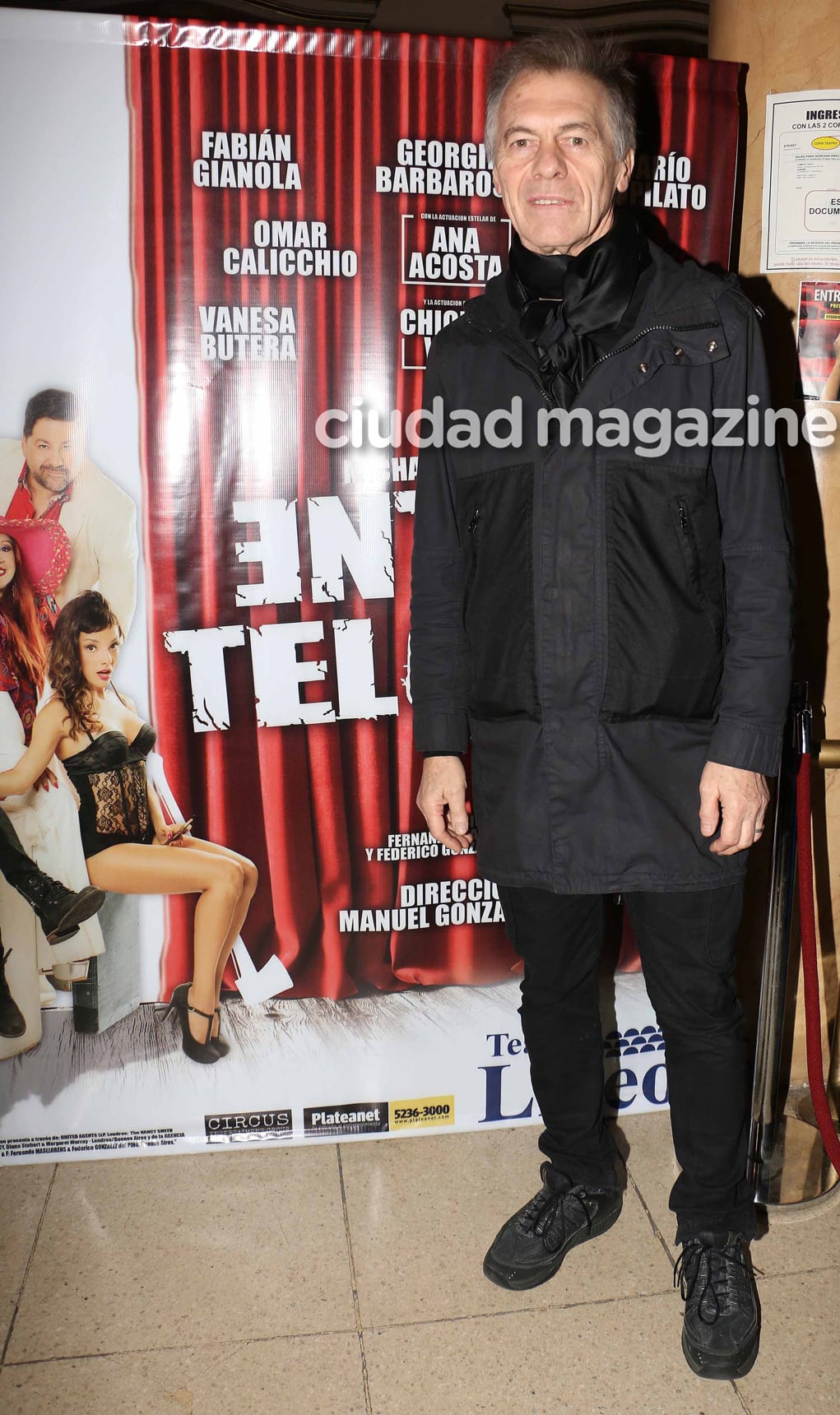 Miguel Ángel Solá en el estreno de Entretelones. Foto: Movilpress - Ciudad.com