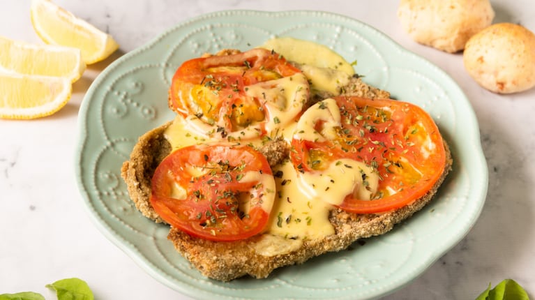 Milanesa de berenjena a la napolitana: receta simple, paso a paso 