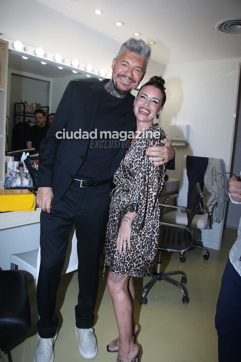 Milett Figueroa y Marcelo Tinelli (Fotos Movilpress)