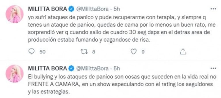 Militta Bora no cree que Locho sufra ataques de pánico en El Hotel de los Famosos: "Todos lo idealizan como una víctima"