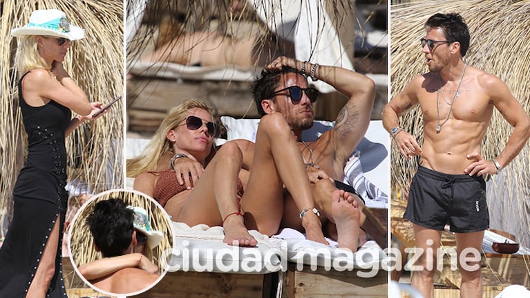 ¡Mimos al sol! Nicole Neumann y su novio, reconciliación sobre ruedas en las playas de Punta. (Foto: GM Press)