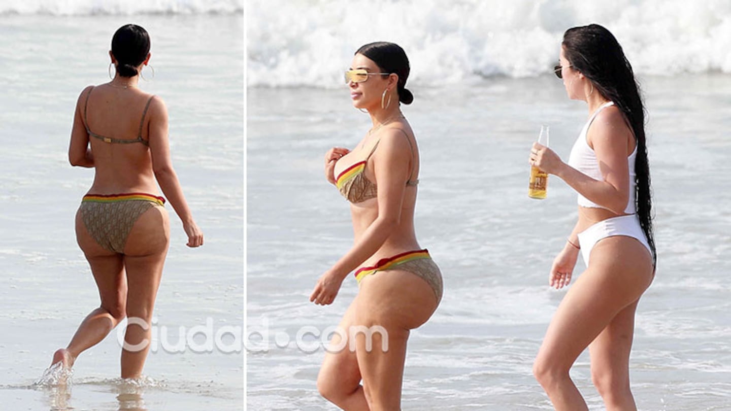 Kim Kardashian, sus fotos sin Photoshop en bikini en las playas de Tulum |  Ciudad Magazine