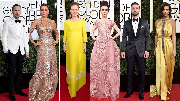 Mirá los mejores looks de los Golden Globes 2017. (Fotos Gentileza E! Entertainment Television)