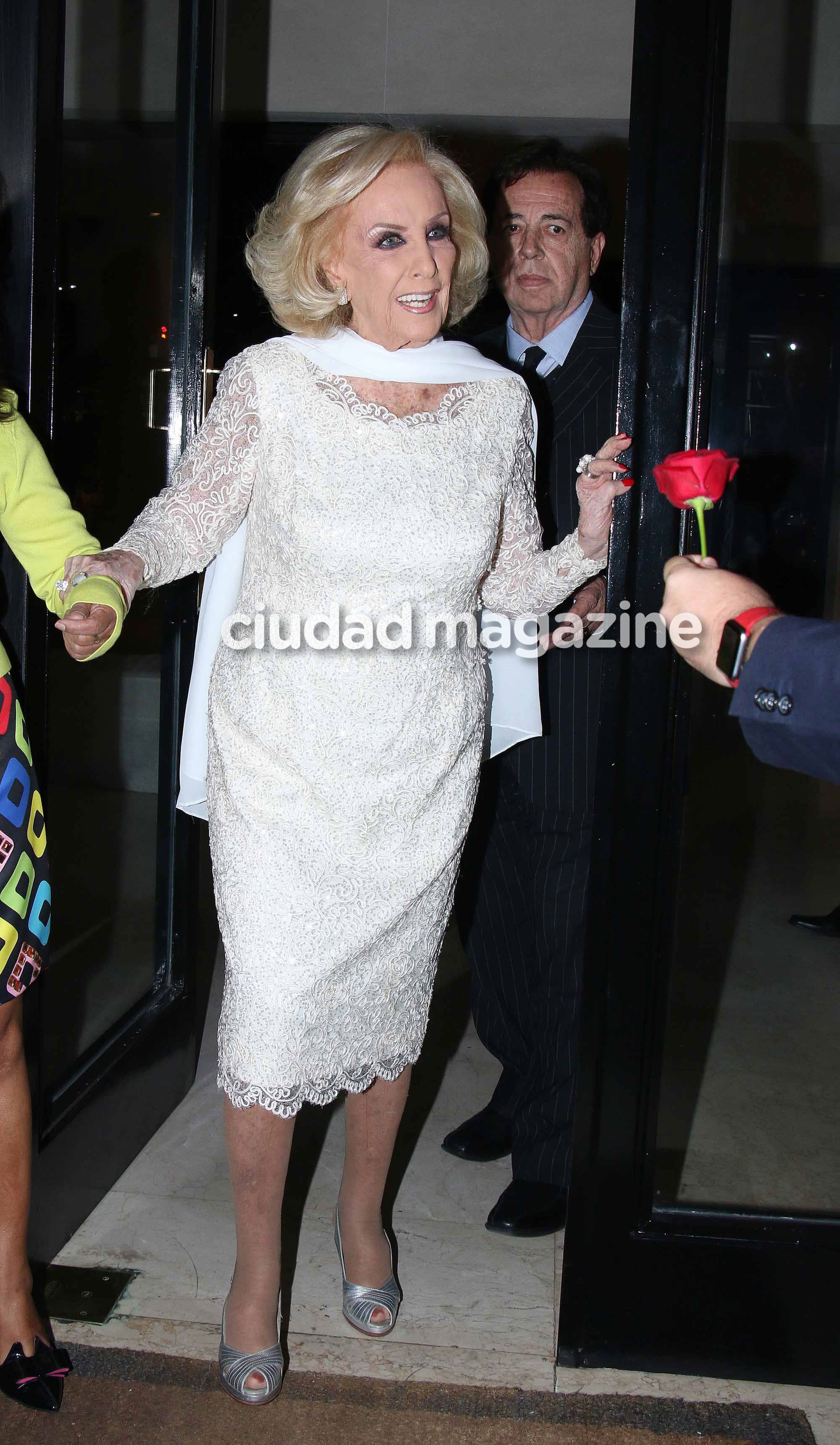 Mirtha Legrand celebró su cumpleaños con su círculo íntimo (Fotos: Movilpress).