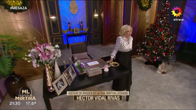 Mirtha Legrand en La Noche de Mirtha.