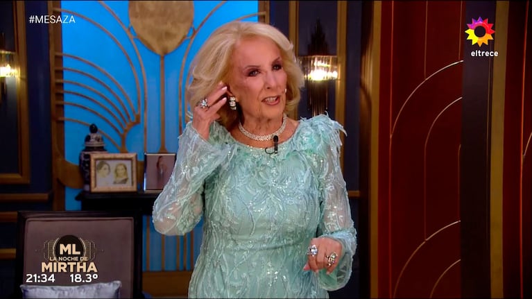 Mirtha Legrand en La Noche de Mirtha.