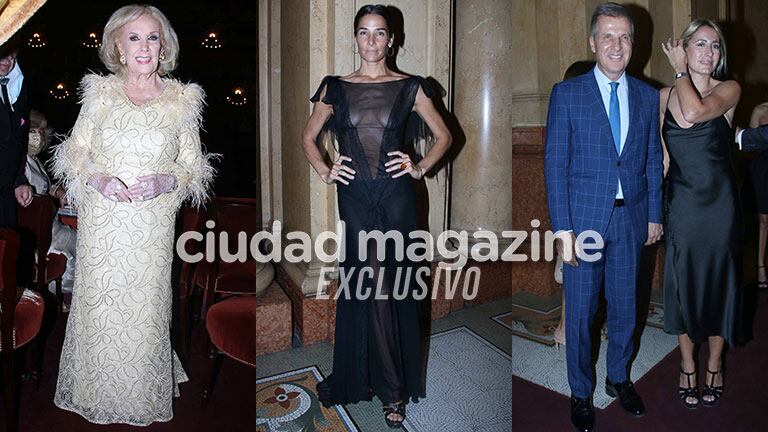 Mirtha Legrand, Juana Viale, Martín Redrado y Lulu Sanguinetti en el Teatro Colón (Fotos: Movilpress). 