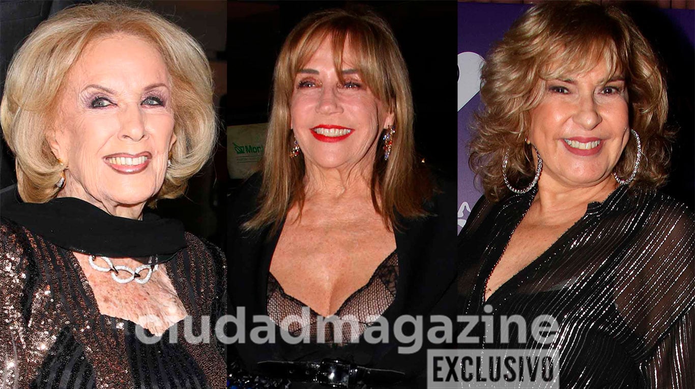 Mirtha Legrand, Marcela Tinayre y Georgina Barbarossa en la gala anual solidaria del Hospital Rivadavia (Fotos: Movilpress).