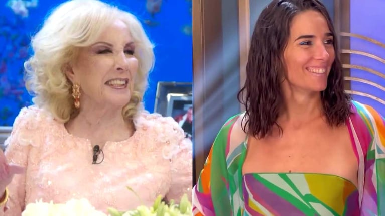 Mirtha Legrand y Juana Viale  (Fotos: capturas eltrece)