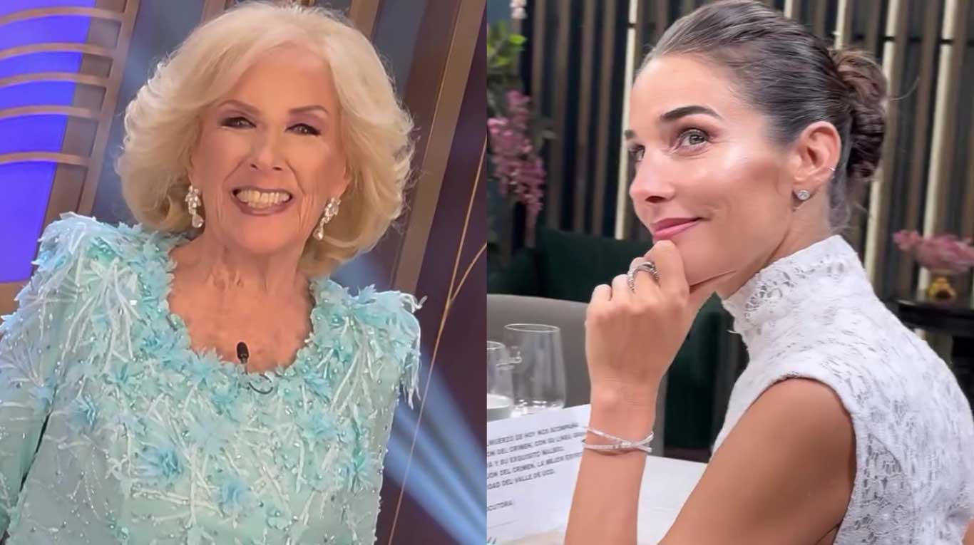 Mirtha Legrand y Juana Viale (Fotos: Instagram @lamesazaarg)