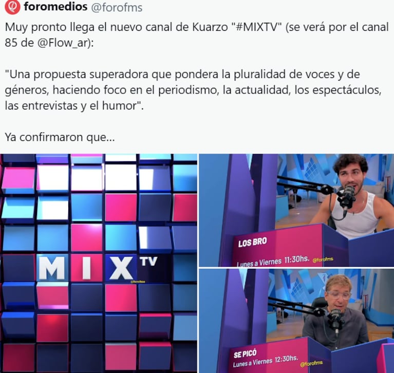 MIXTV es el nuevo canal de Kuarzo.