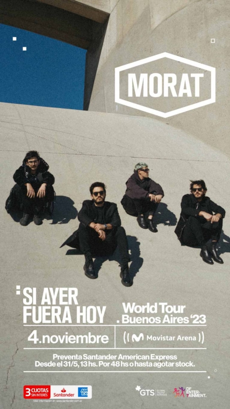 Morat anuncia su show en el Movistar Arena: fecha y cuándo comprar las entradas
