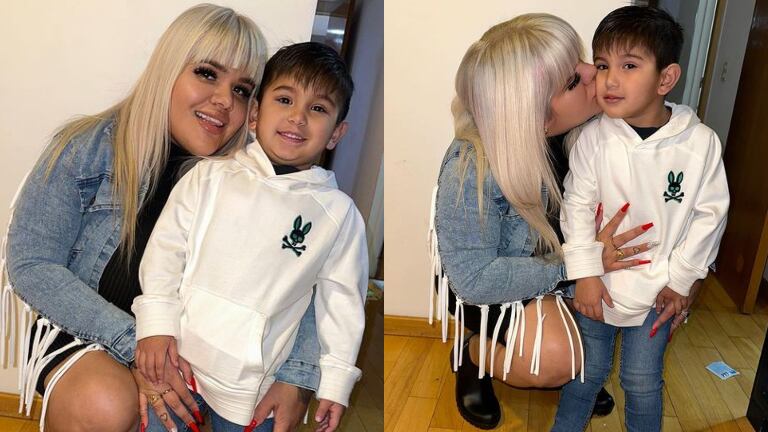 More Rial compartió un tremendo descargo junto a varias fotos junto a su hijo (Fotos: Instagram)