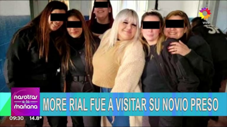 Morena Rial fue a visitar a un preso condenado por robo con arma de fuego: las fotos del polémico encuentro