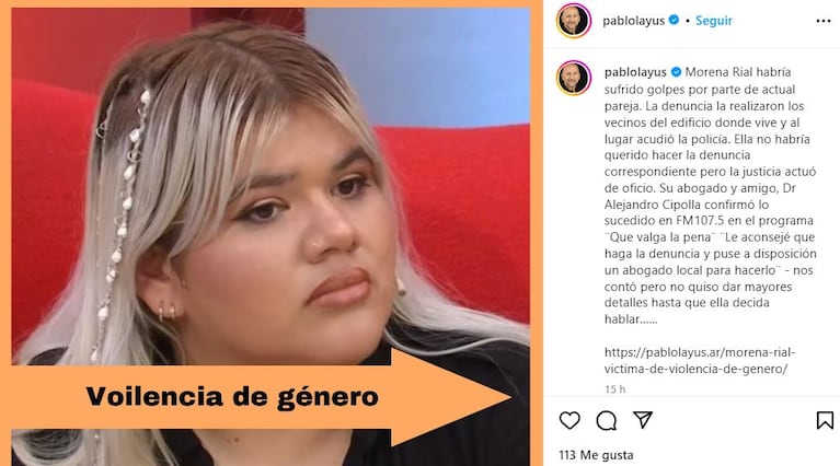 Morena Rial hizo un fuerte posteo tras la escandalosa pelea con su novio, denunciado por violencia de género