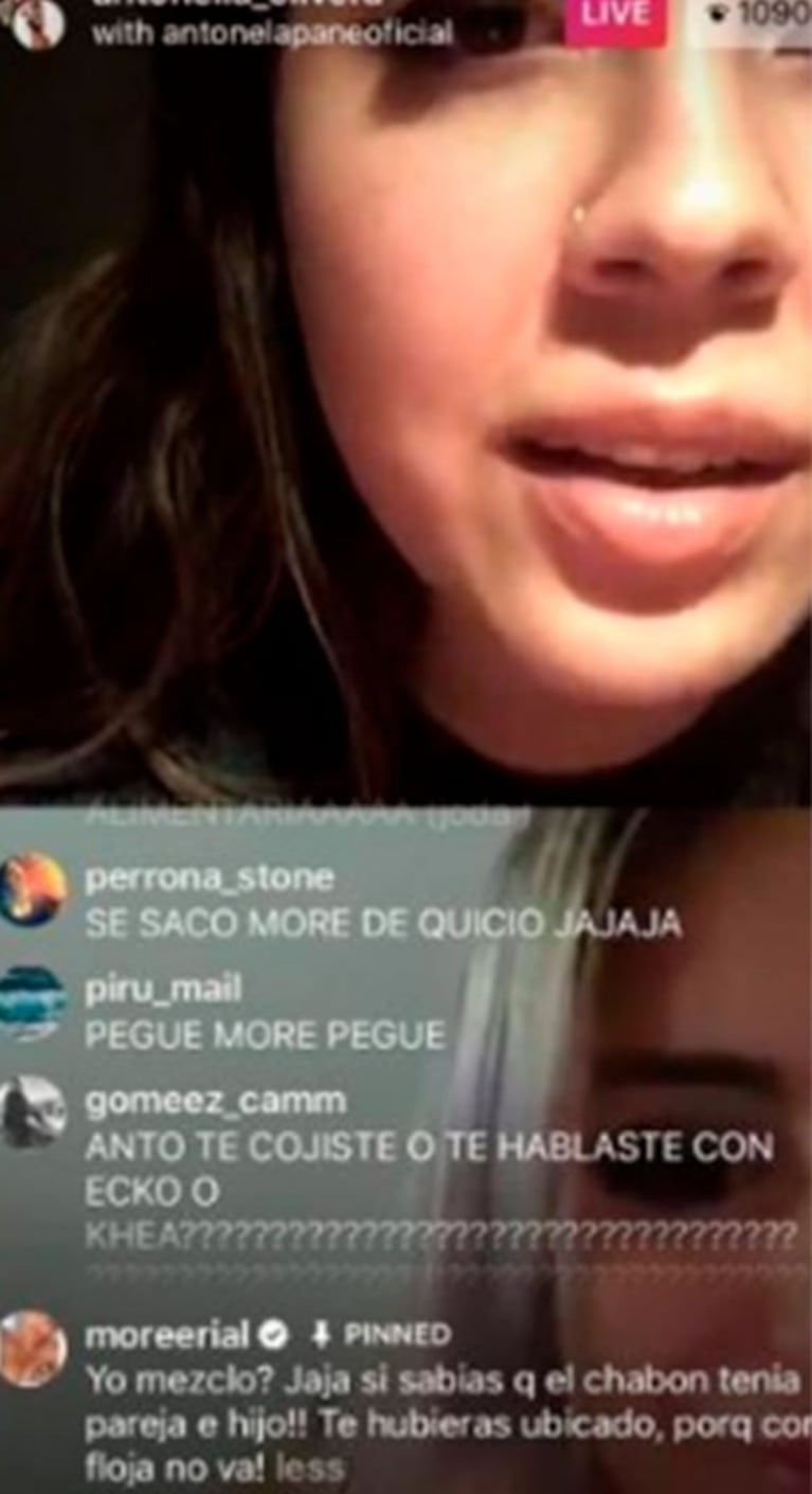 Morena Rial interrumpió un live de la amante de Ambrosioni con insultos y reclamos: "Sabías que tenía un hijo"