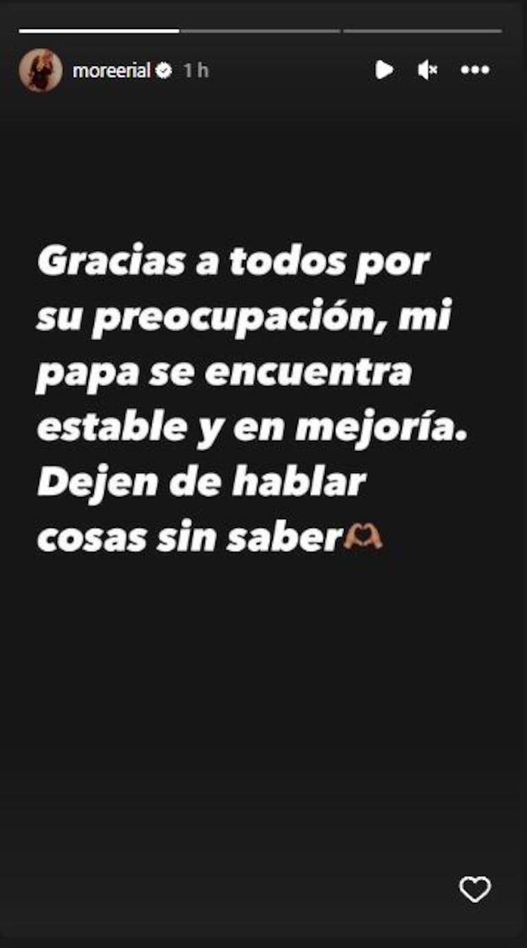 Morena Rial reaccionó con todo por una desagradable versión sobre el conductor: "Le dijeron que su papá estaba muerto"