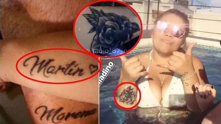 Morena Rial se tapó el tatuaje con el nombre de su exnovio