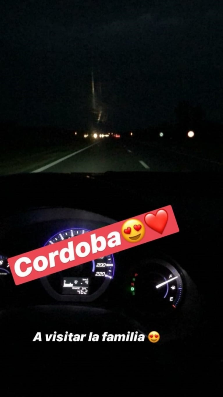 Morena Rial viajó con su novio a Córdoba para disfrutar de su embarazo en familia: "Los amo"