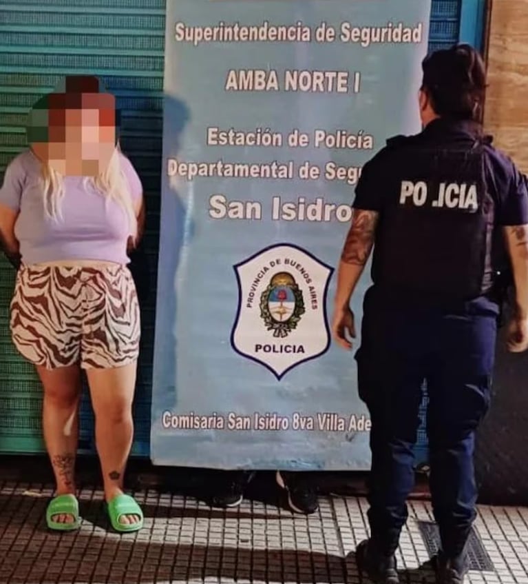 Morena sigue detenida en San Isidro.