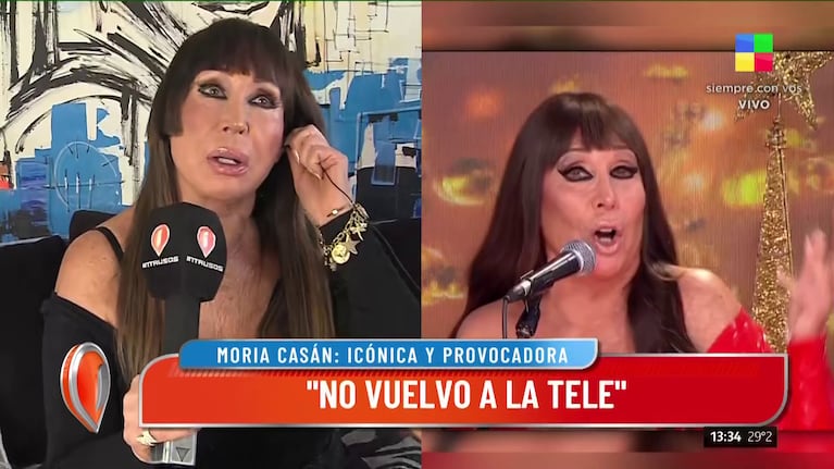 Moria Casán.