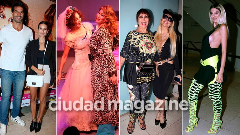 Moria Casán y Nacha Guevara debutaron en el teatro rodeadas de amigos famosos (Fotos: Movilpress)