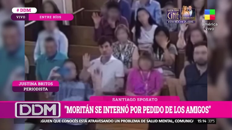 Moritán en una misa adventista.