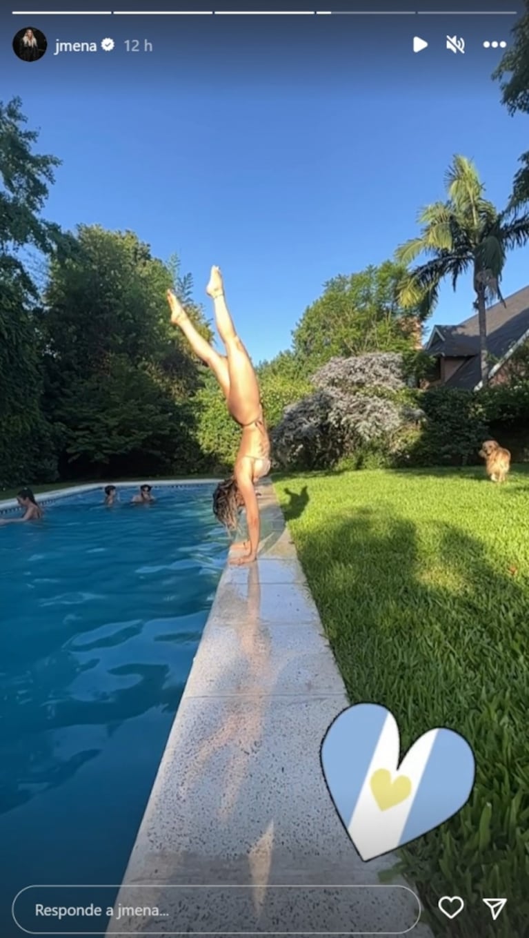 Mundial Qatar 2022: Jimena Barón celebró el triunfo de Argentina frente a Croacia haciendo una jugada pirueta