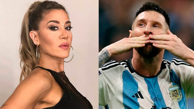 Mundial Qatar 2022: Jimena Barón celebró el triunfo de Argentina frente a Croacia haciendo una jugada pirueta.