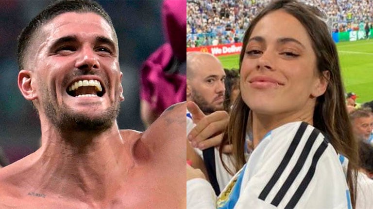 Mundial Qatar 2022: Tini Stoessel felicitó a Rodrigo de Paul (Foto de De Paul de AFP)