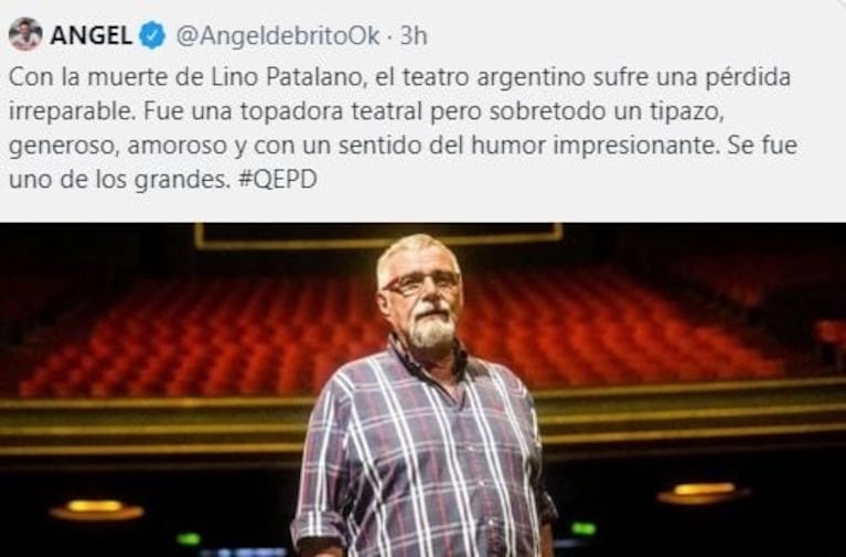 Murió el productor Lino Patalano: la despedida de los famosos en las redes