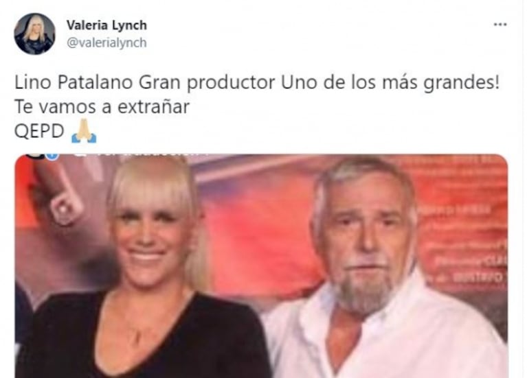 Murió el productor Lino Patalano: la despedida de los famosos en las redes