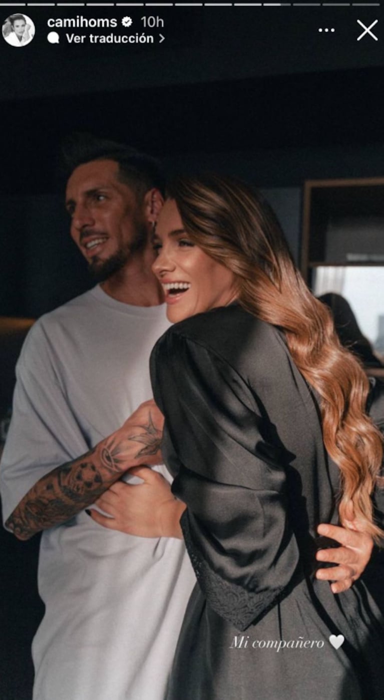 Muy enamorada, Camila Homs mostró su intimidad con José Sosa tras la foto del Bailando: “Mi compañero”