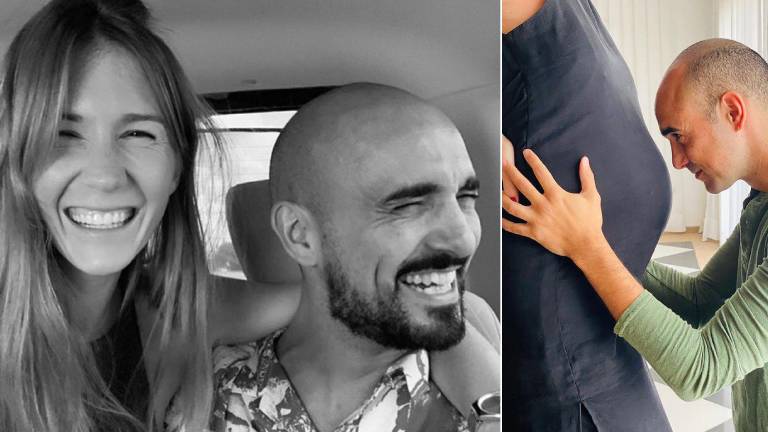 Nació Agustín, el primer hijo de Abel Pintos junto a su novia Mora Calabrese