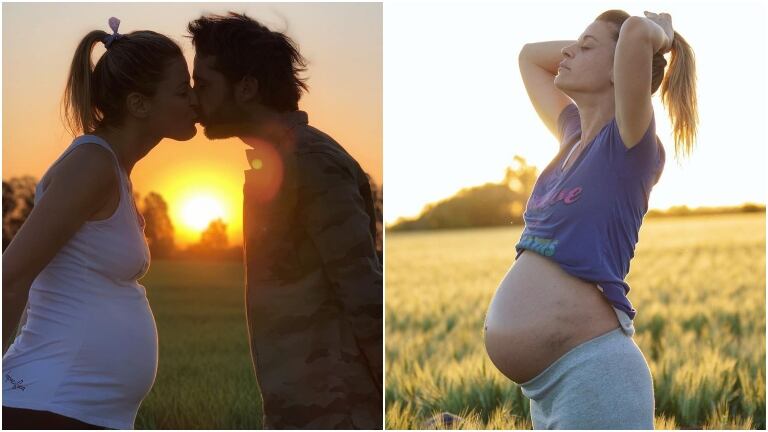 Nació Ema, la primera hija de Eugenia Tobal y Francisco García Ibar (Fotos: Instagram)